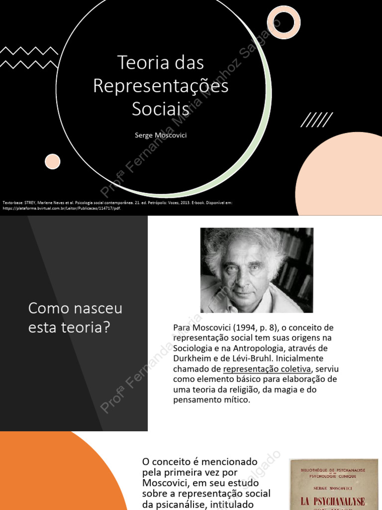 Teoria Das Representações Sociais SLIDES | PDF