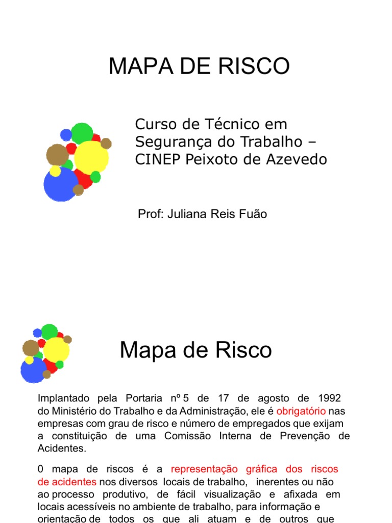 Mapa de Risco em Segurança do Trabalho | PDF | Arte