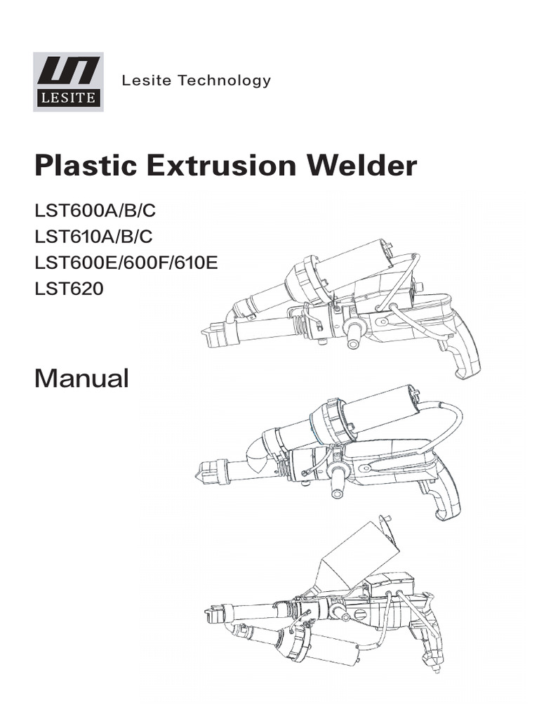 Operation Manual Plastic Extrusion Welder | PDF | Extrusion | Screw