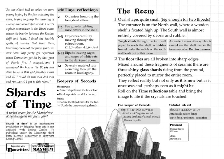 Shards of Time Room Black and White | PDF