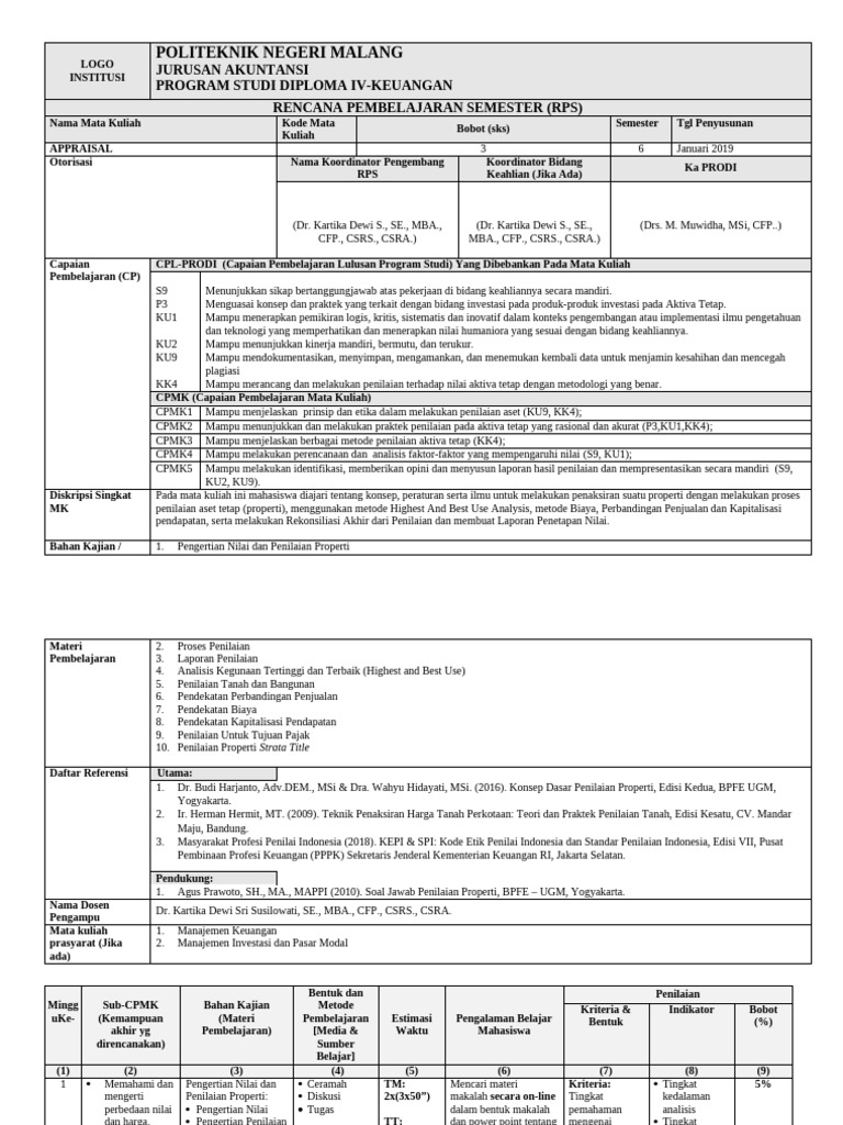 RPS Appraisal | PDF