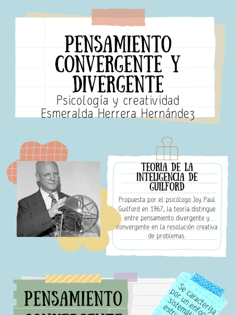 Pensamiento Convergente y Divergente | PDF