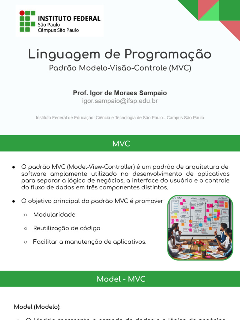 6 - SPOLBP1 - Padrão Modelo-Visão-Controle (MVC) | PDF