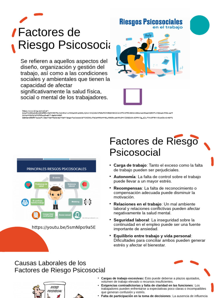 Factores de Riesgo Psicosocial Presentación | PDF