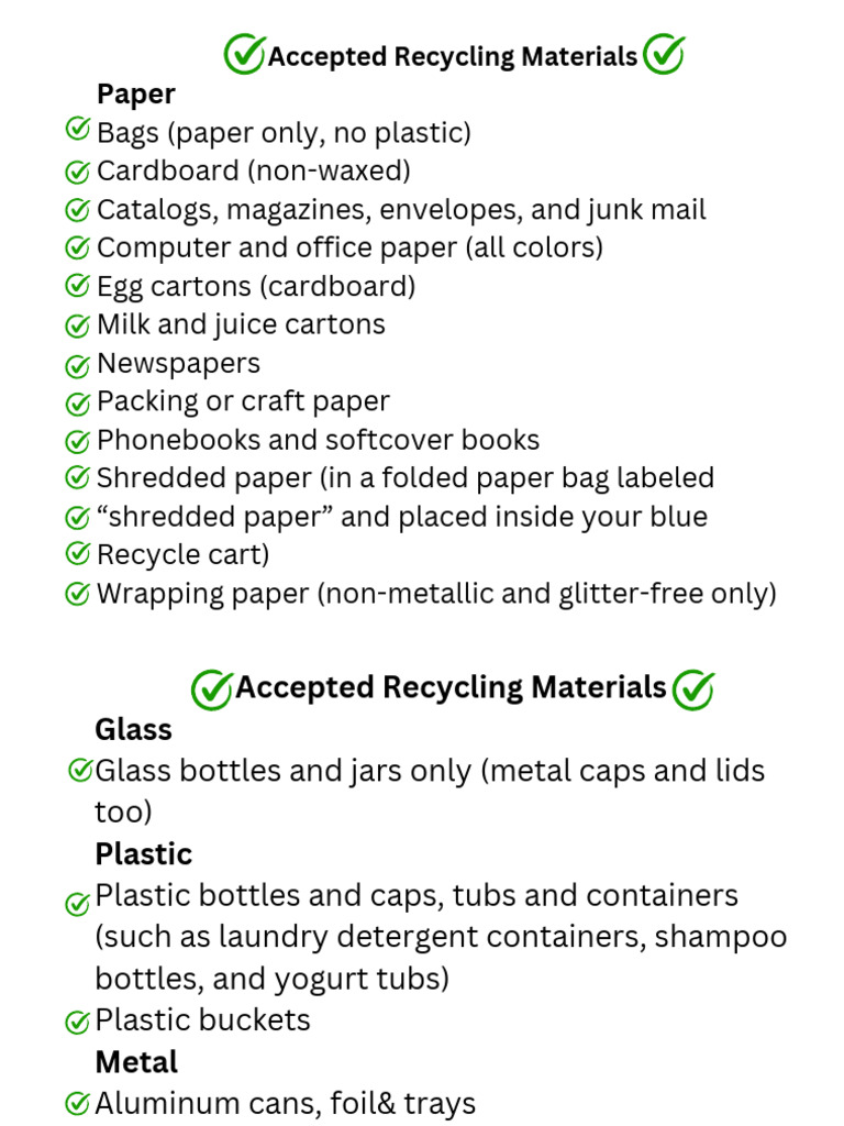 Recycling Signs | PDF
