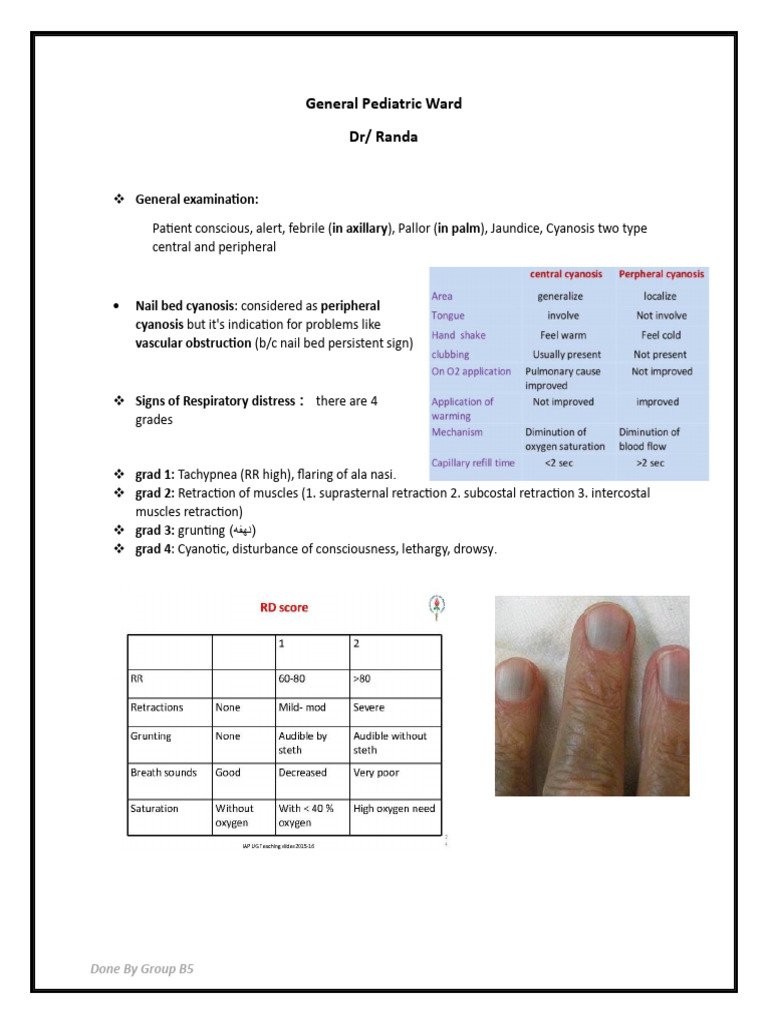 General Pediatric Ward | PDF | Human Nose | Pulse