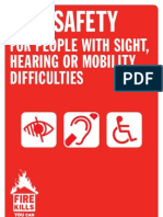 Fire Safety For People With Sight Hearing or Mobility