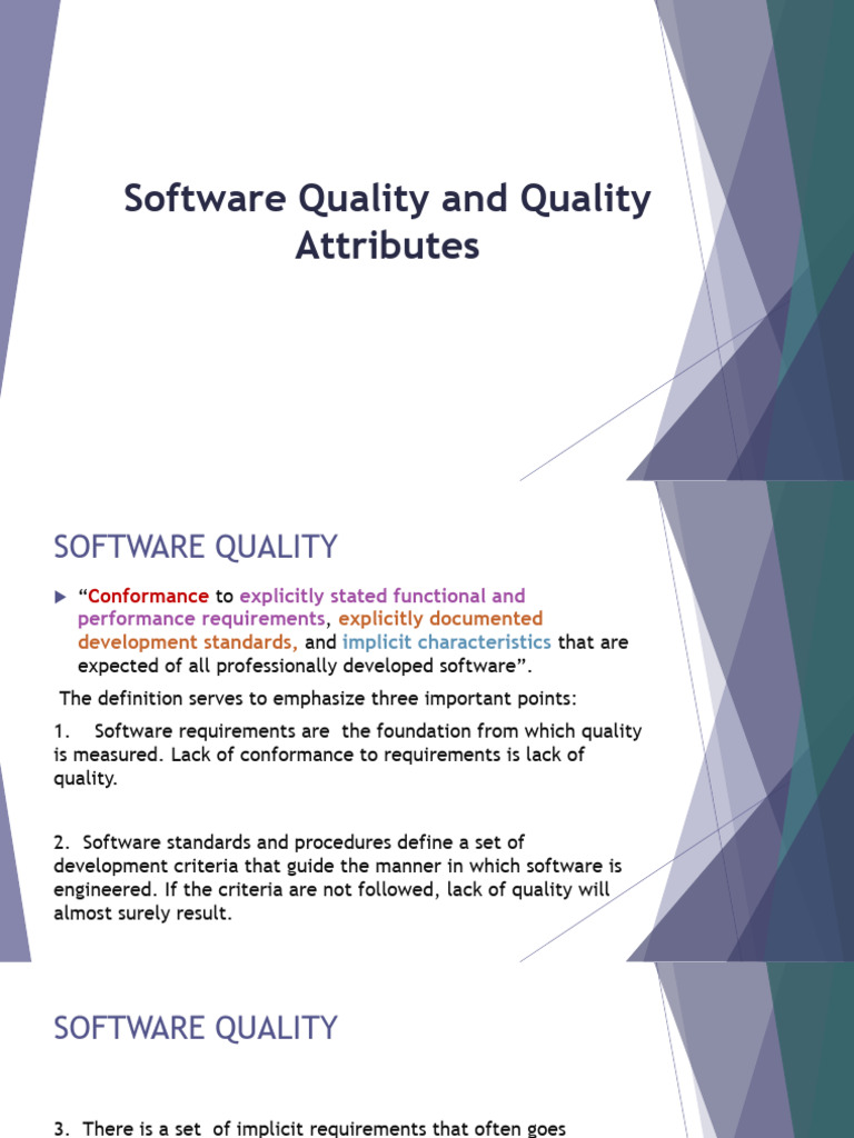 1.2 Software Quality and Quality Attributes | PDF
