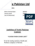 Nestle Pakistan Ltd Mission Statement