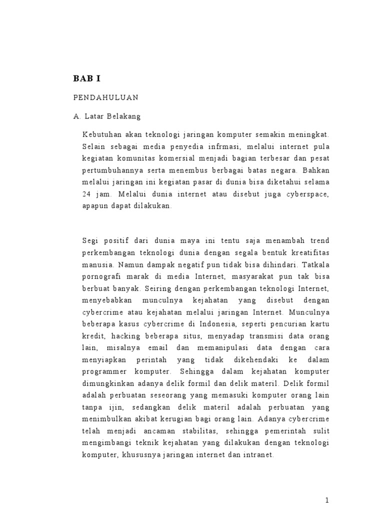 Makalah Cybercrime