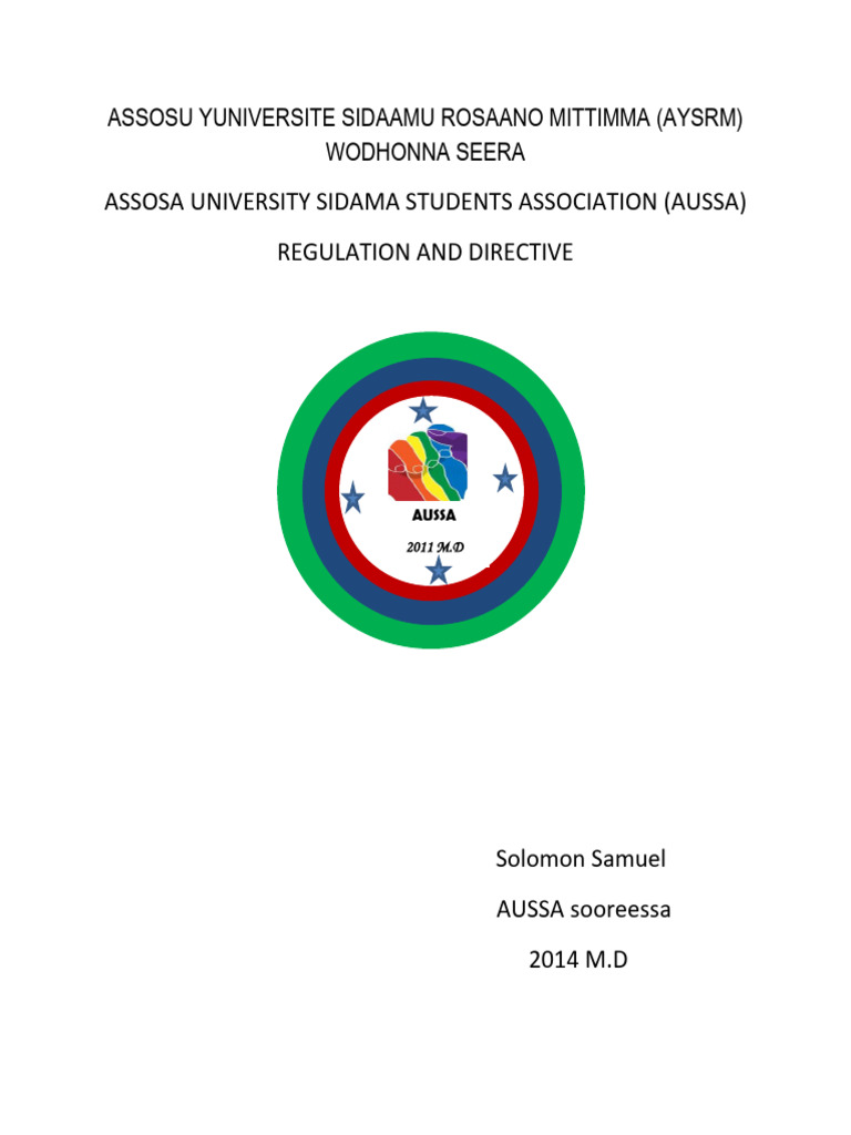 AUSSA Regulations and Directives | PDF | Social Science | Lifestyle