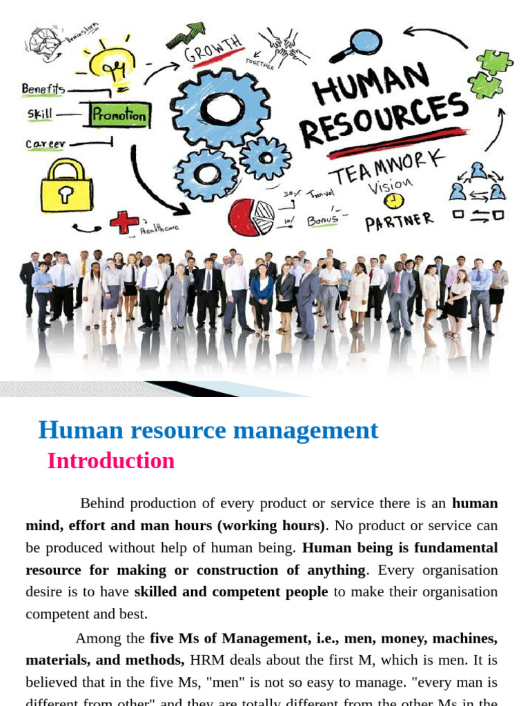 HRM Unit 1 | PDF | Human Resource Management | Career & Growth