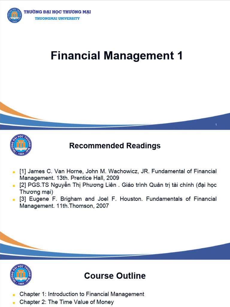 FMGM0215. Financial Management 1 - 2024 | PDF