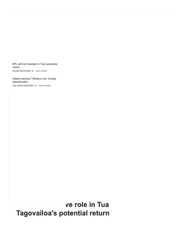 Tua Injury Update: The Silent Epidemic Behind Rising Sports-Related Trauma