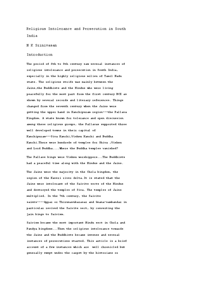 Religious Intolerance Download Free PDF Vishnu Vaishnavism