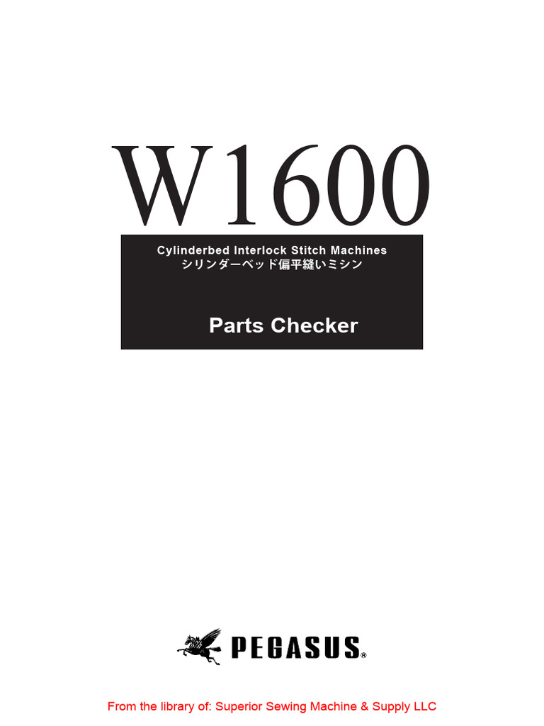 Manual de Piezas W1600 Pegasus | PDF