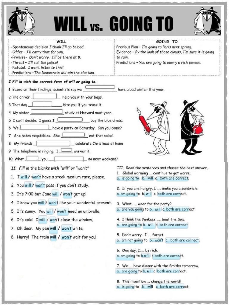 Will and Do-Does | PDF