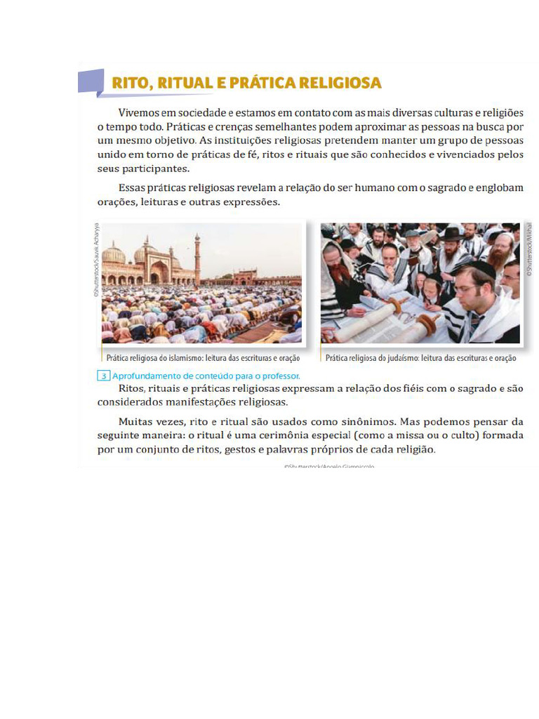 Rito, Rituais e Práticas Religiosas | PDF