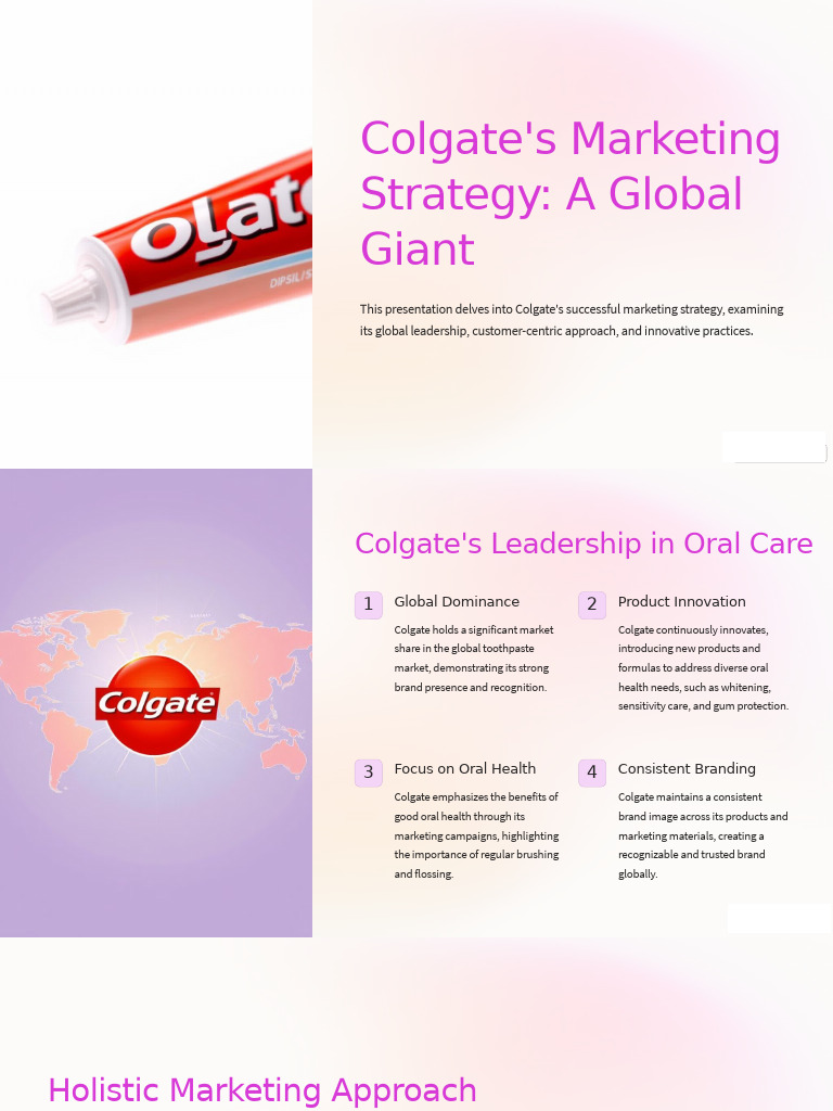 Colgates Marketing Strategy A Global Giant | PDF