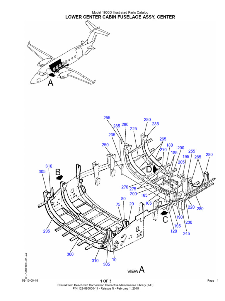 LOWER CENTER CABIN FUSELAGE ASSY, CENTER | PDF