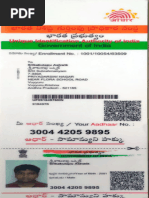 Sandeep Aadhar Card PDF | PDF