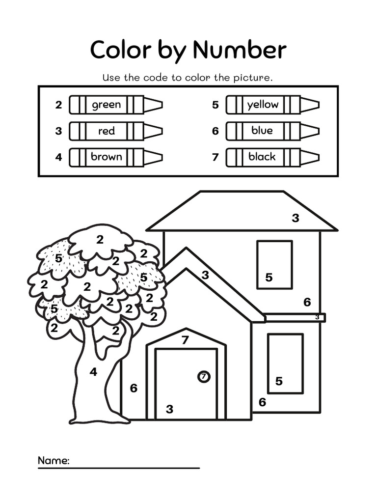 Black and white illustrative math color by number worksheet pdf