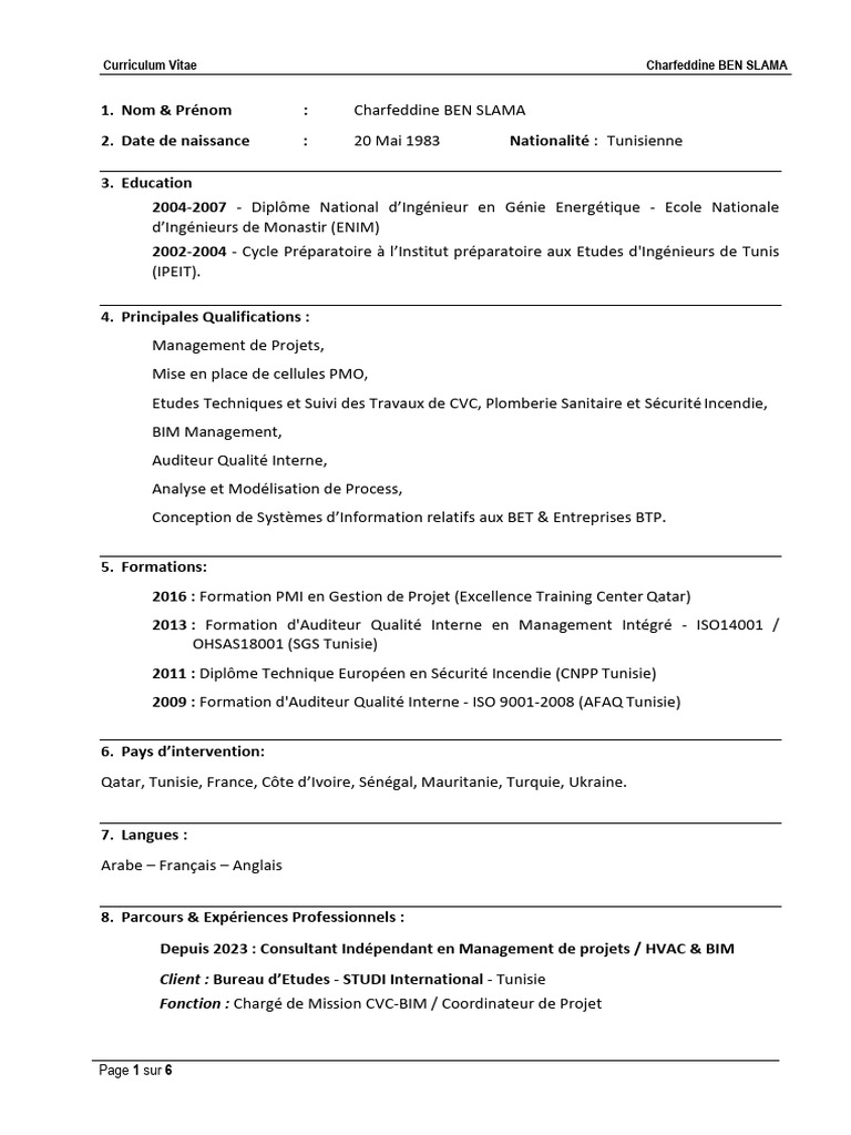 CV CBS-FR-Avril 2024 | PDF