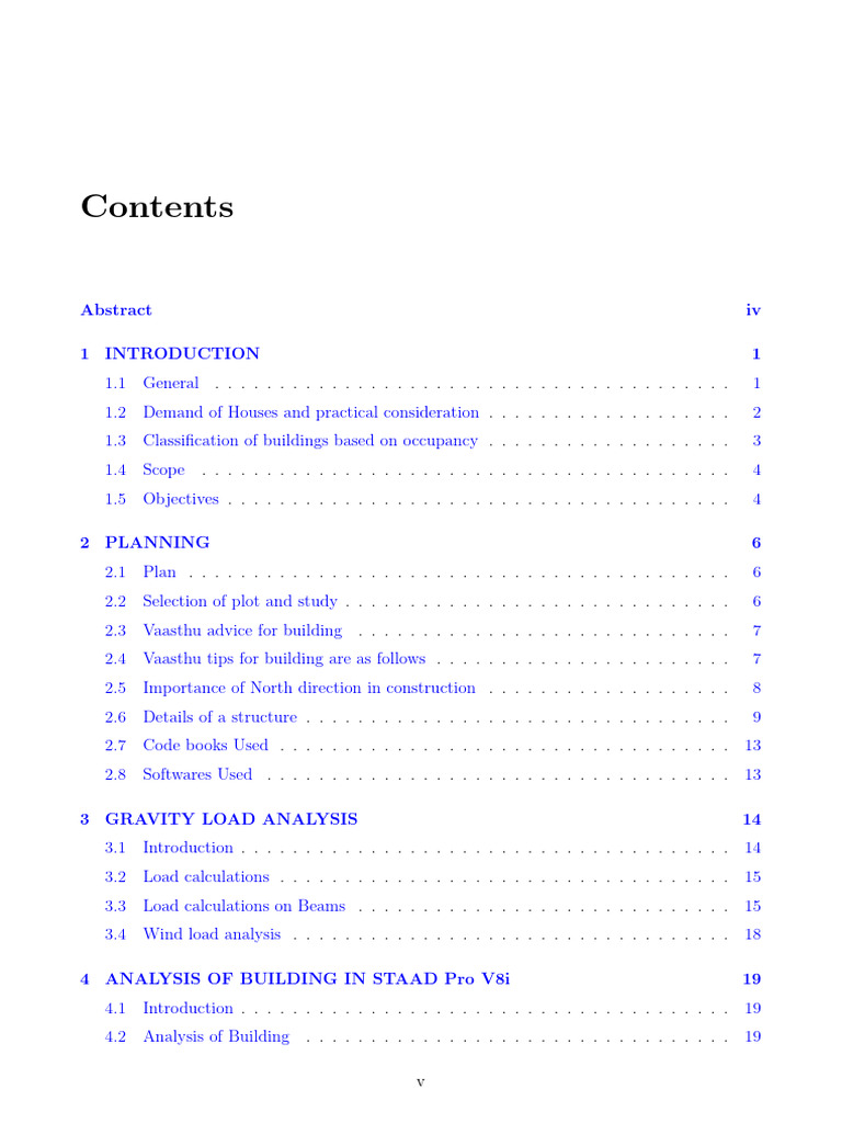 Planning, Analysis, Design and Estimation of A Residential Building | PDF