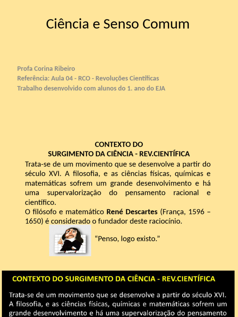 Revolução Científica e Senso Comum | PDF | Science | Revolução Científica