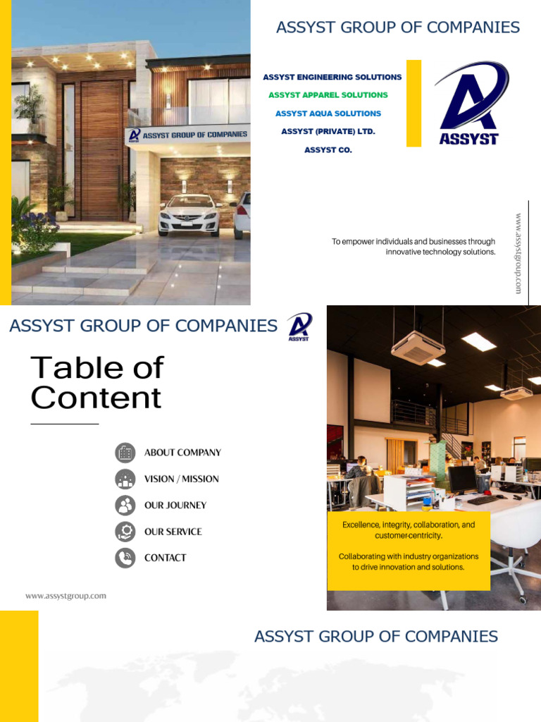 Assyst Group Company Profile. | PDF | Mechanical Engineering | Energy ...