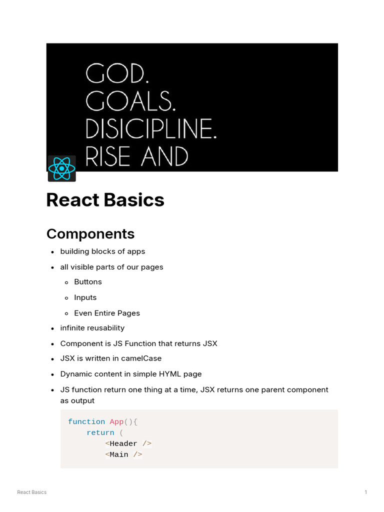 React Master Document | PDF