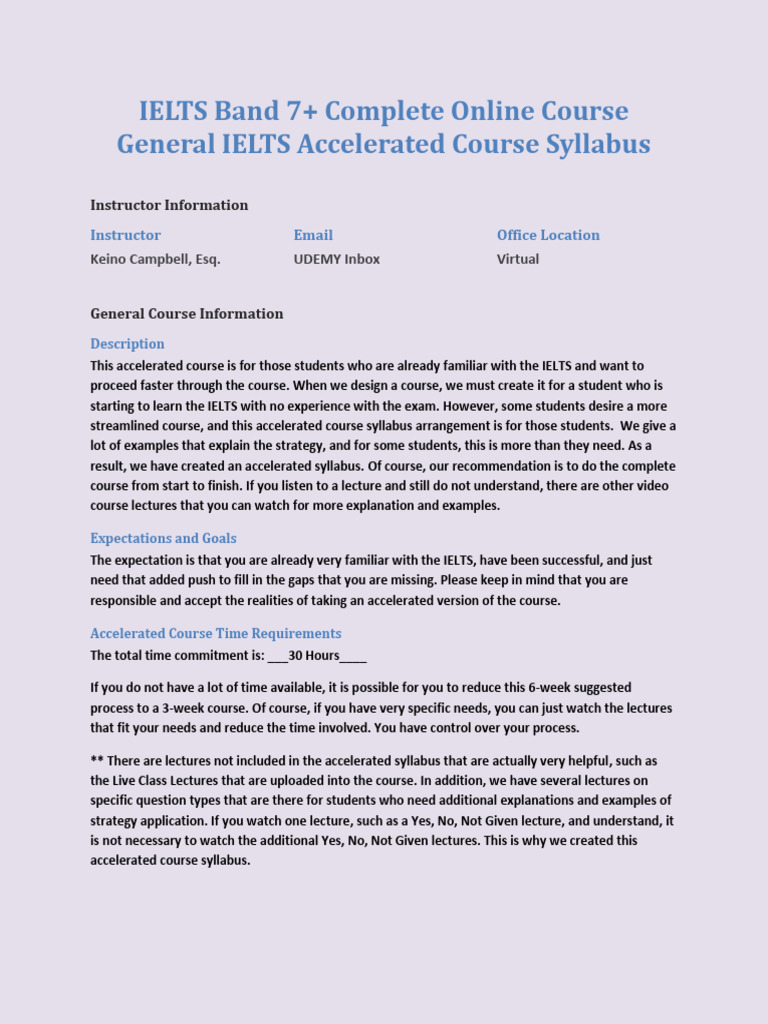 Neral Syllabus IELTS+Band+7 | PDF