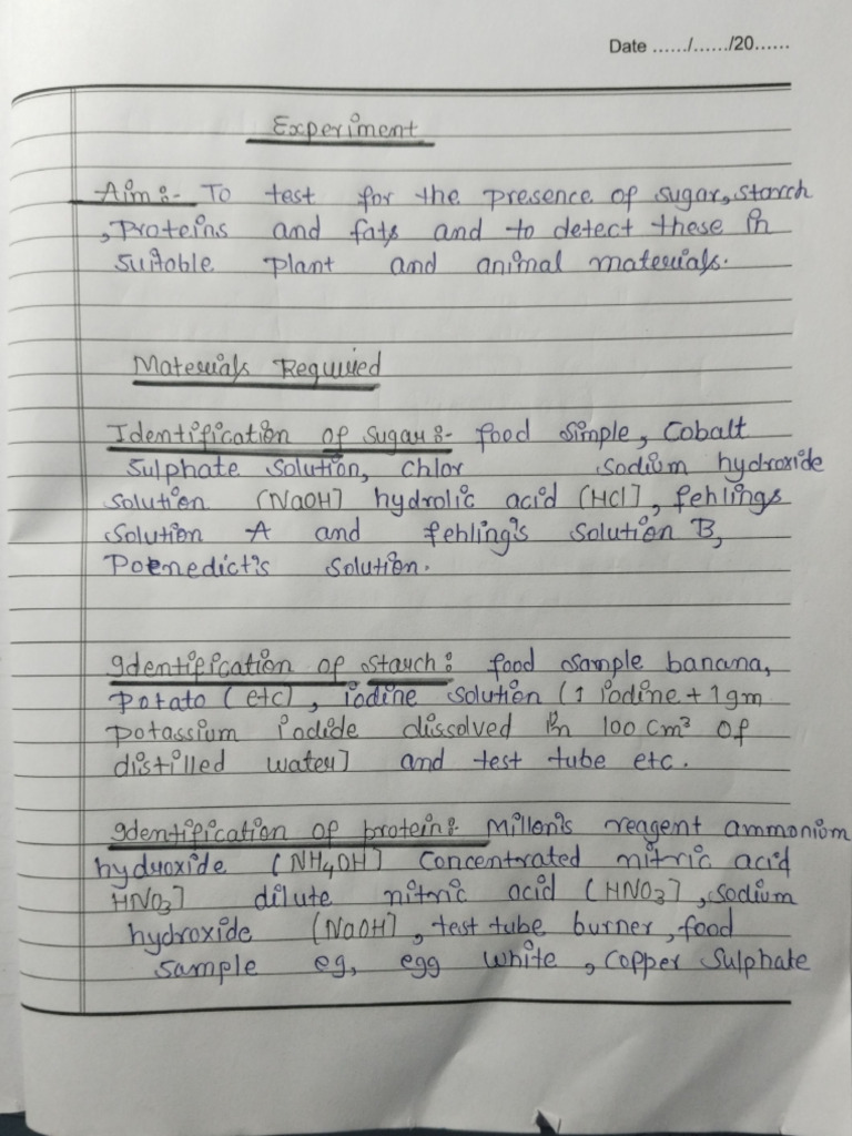 Biology Pratical File - 1 | PDF