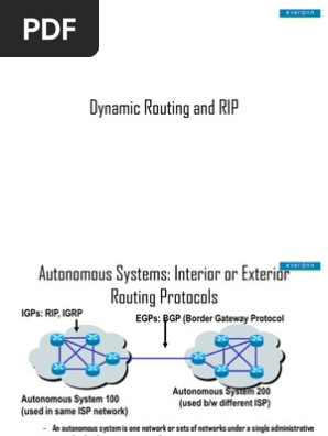 Class 19 Dynamic Routing And Routing Ion Protocol Rip