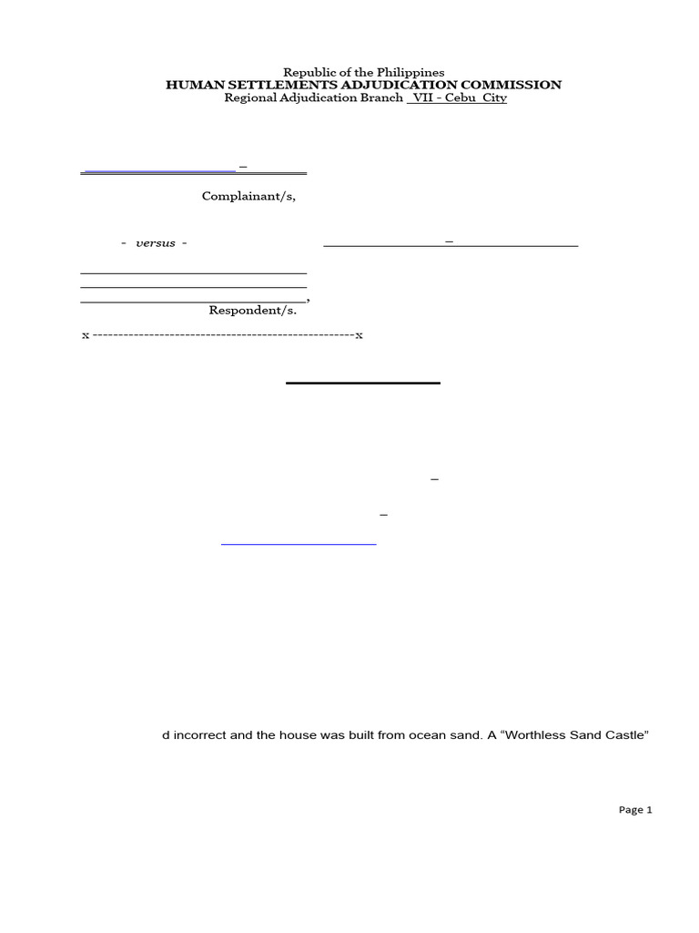 POSITION PAPER - HSAC-Case-No.-VII-REM-231117-0088 - Digital-Version | PDF