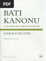 Harold Bloom - Batı Kanonu (Çağların Ekolleri Ve Kitapları) | PDF