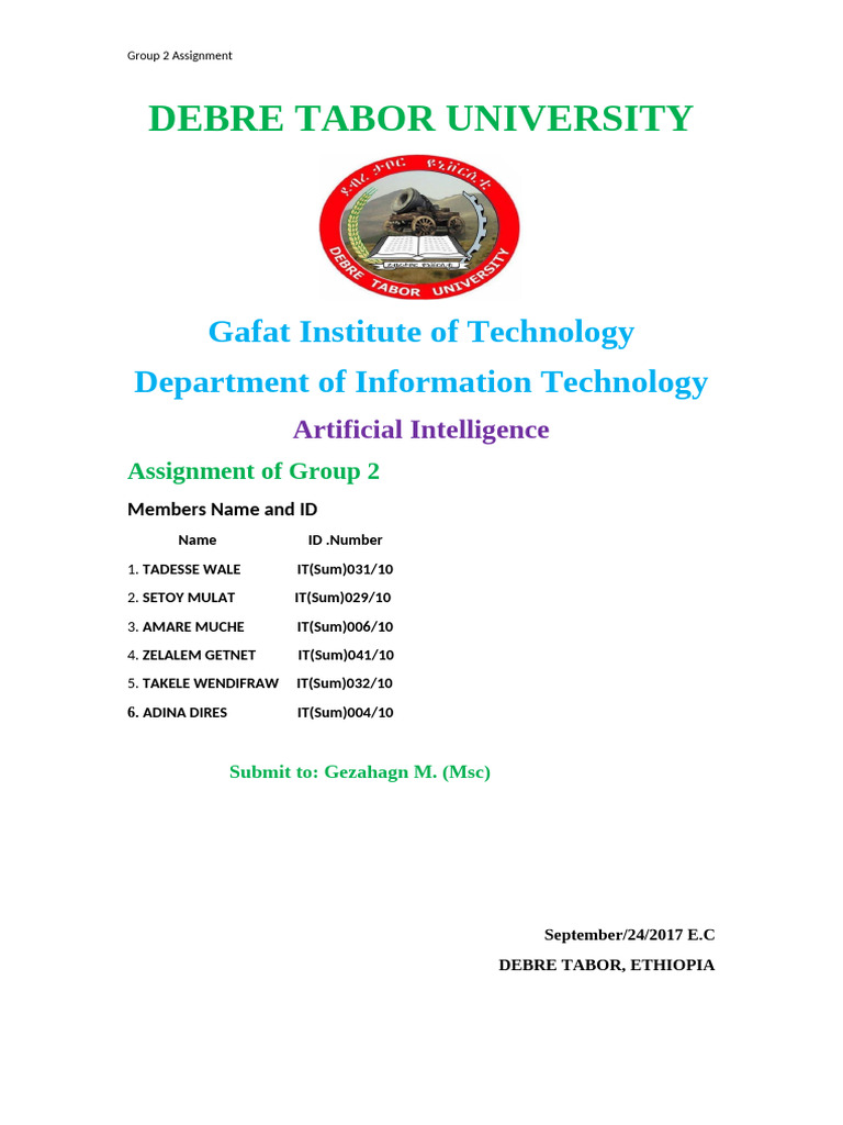 Group 2 AI Assignment | PDF | Augmented Reality | Virtual Reality
