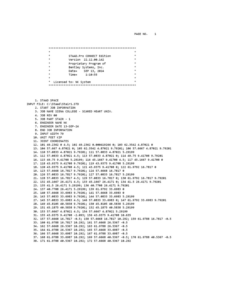 Output File Stair1 | PDF