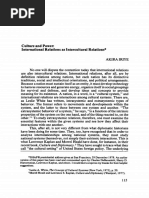 Culture and Power - International Relations As Intercultural Relations