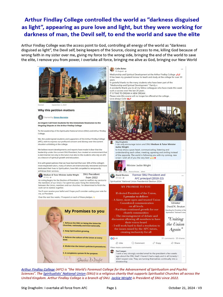 Arthur Findlay College Controlled The World As \, image size:768x1024