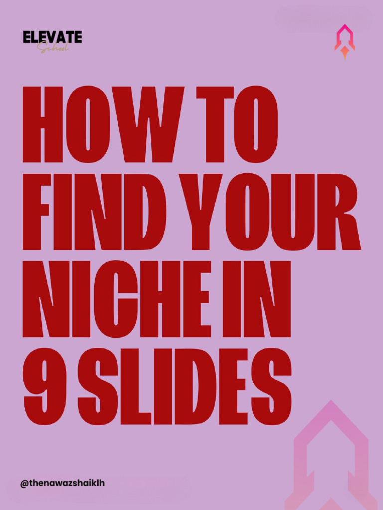 How To Find Your Niche | PDF