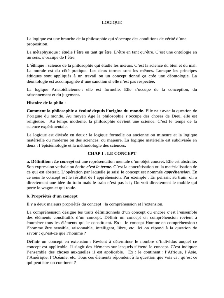 Introduction à la logique et syllogisme | PDF | Logique | Logique ...