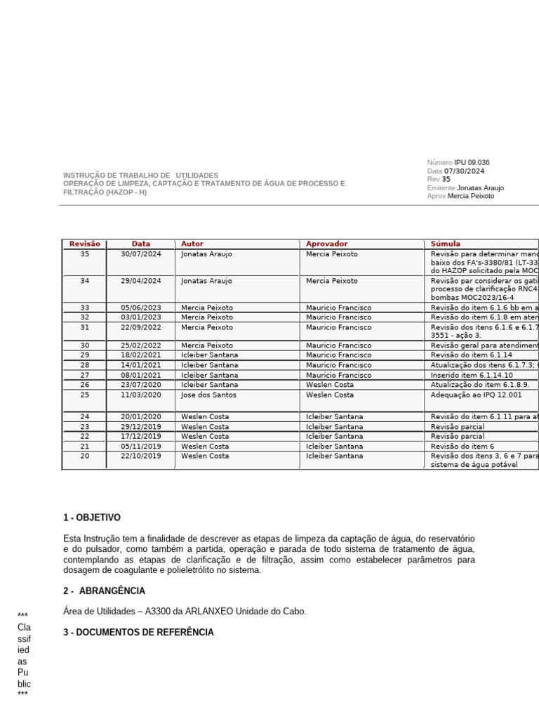Instrução de Trabalho | PDF
