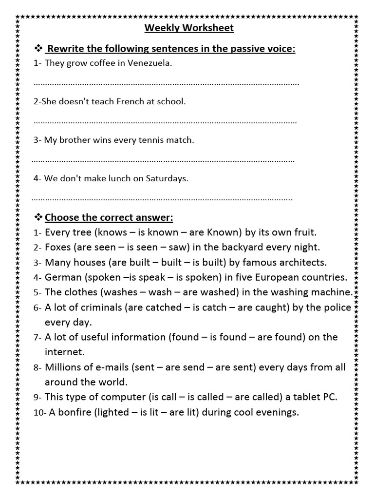 Passive Voice Present Simple | PDF
