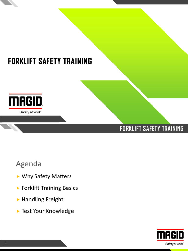 Forklift Safety Pdf