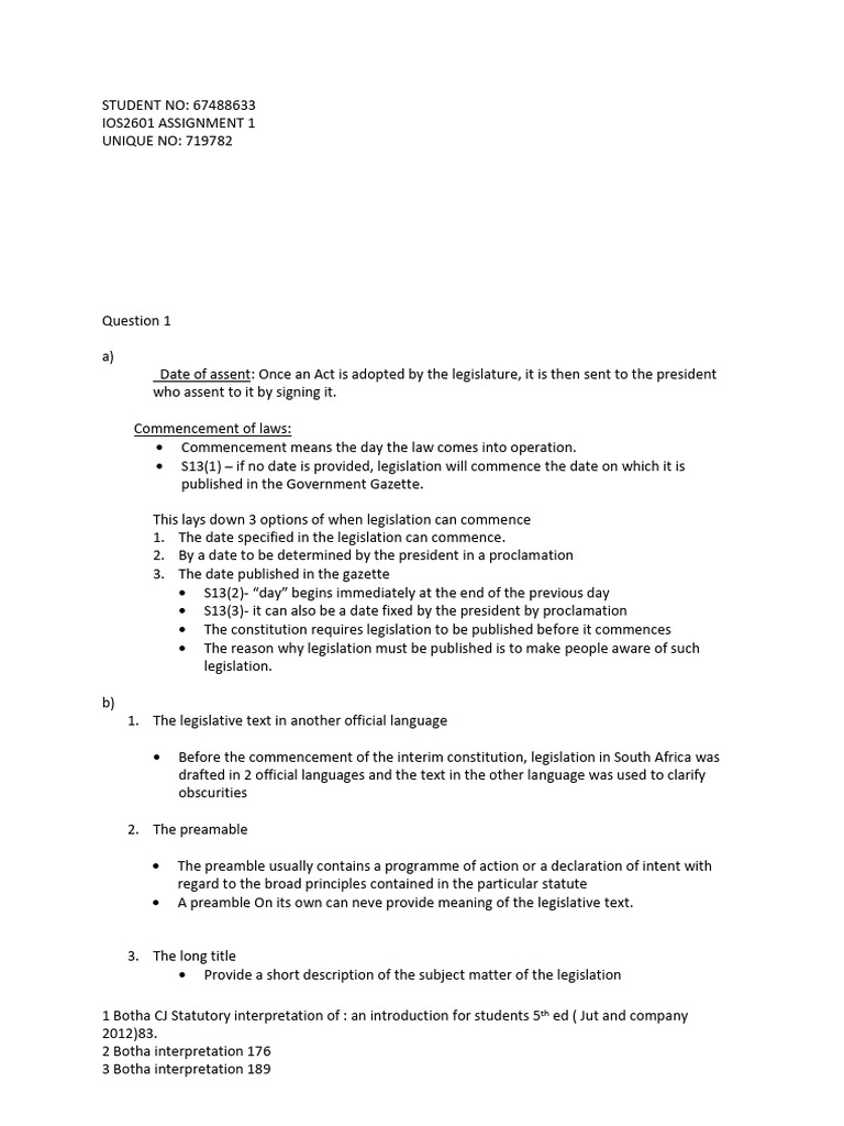 Statutory Interpretation Guide for Students | PDF | Political Charters ...
