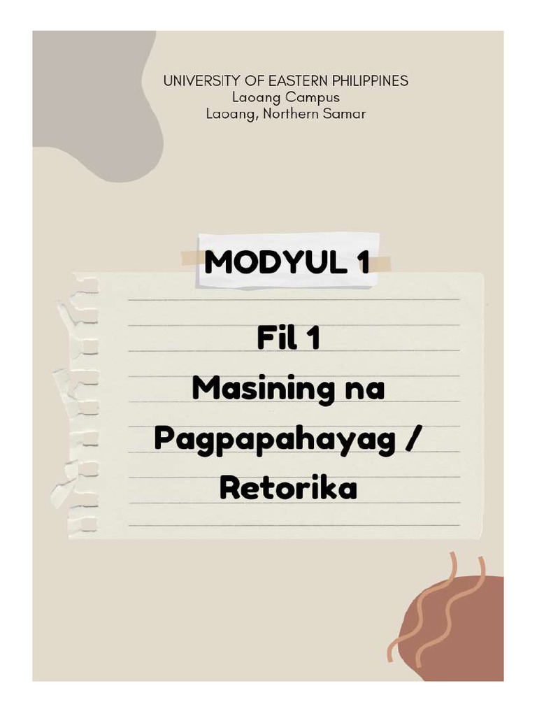 Fil 1 - MODULE 1 045612 | PDF
