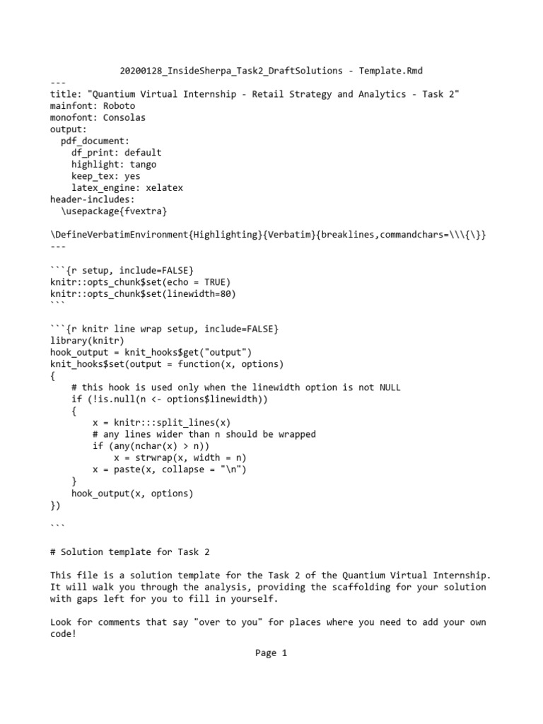 Quantium Internship Task 2 Solutions | PDF | Software Engineering ...