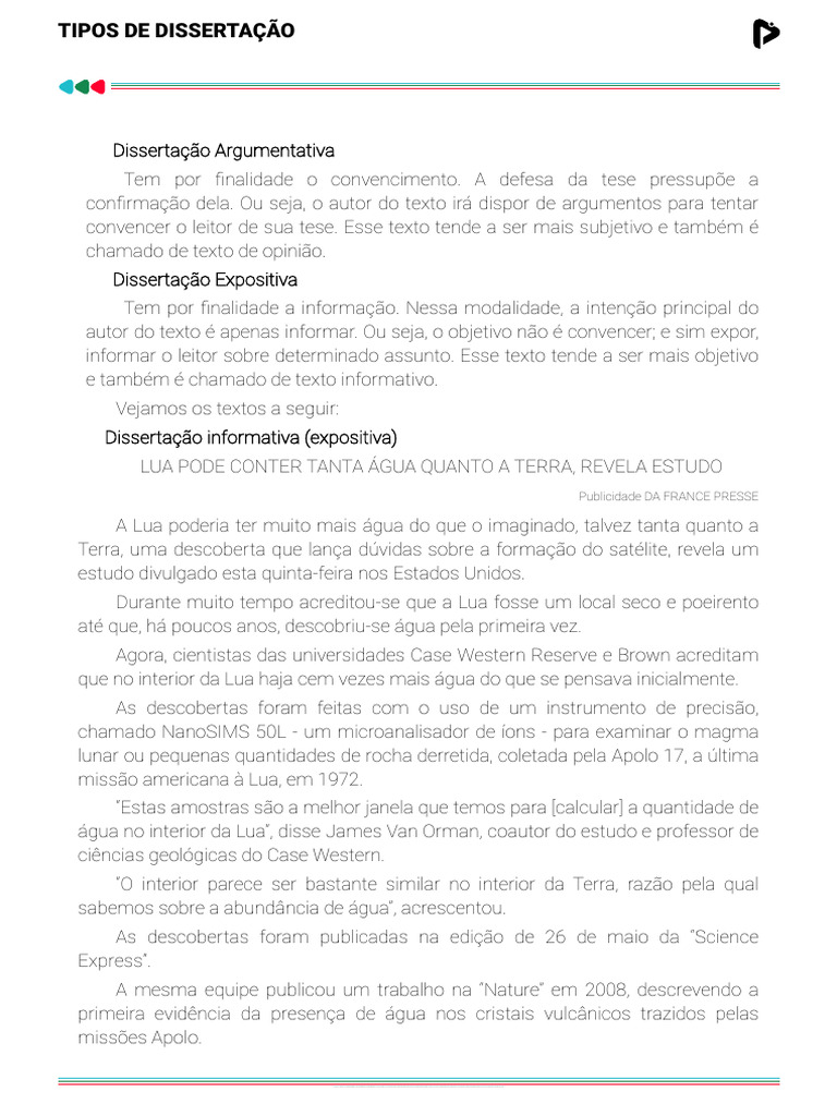 Tipos de Dissertação | PDF