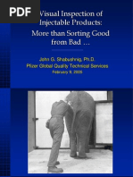 PDA Visual Inspection of Injectable Products | PDF